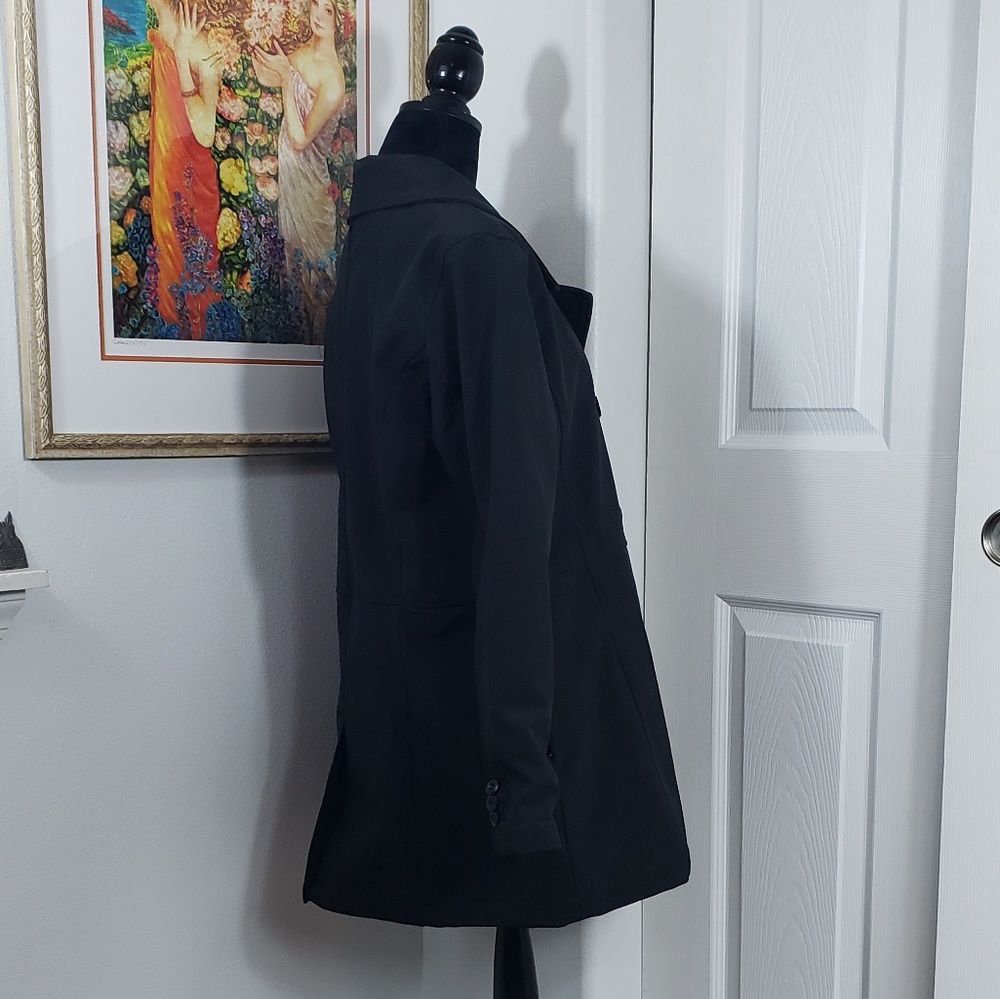 10000 Ft Above Sea Level Black Trench Coat Sz L View 3